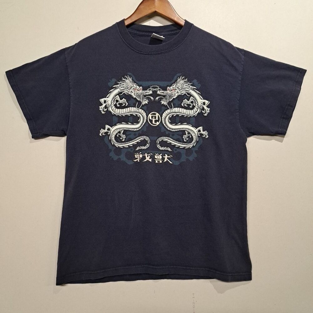 Vintage Double Dragon DJ Delta T Shirt Adult L Large Y2K Streetwear Skateboard